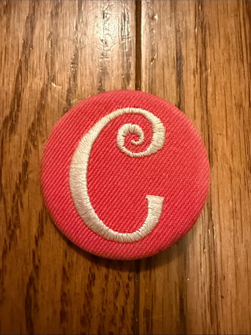 Pink “c” Button add to anything A1